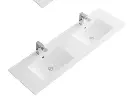 Double porcelain washing basin 60"