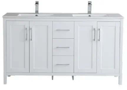 PVC Vanity with legs 60''