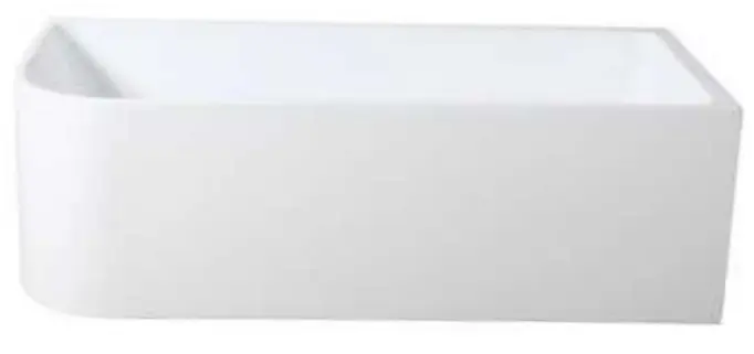 Freestanding acrylic bathtub 67''