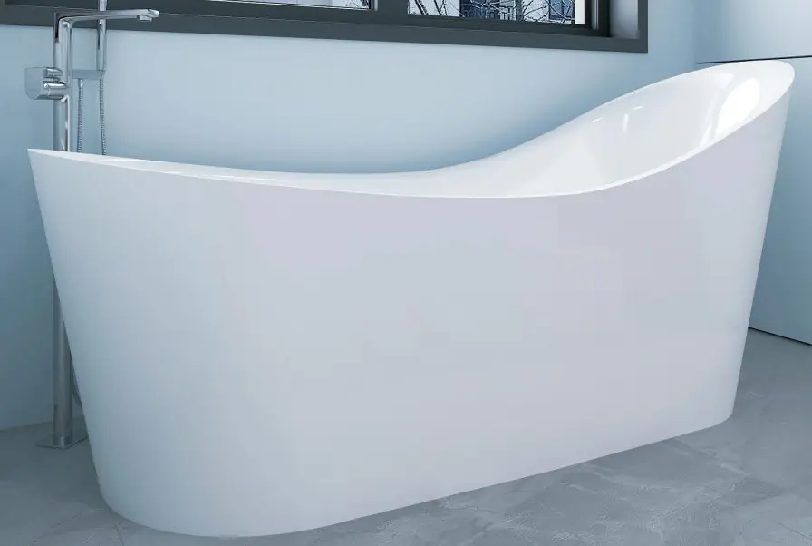 Bañadera independiente acrílico estilo zapato 55''
